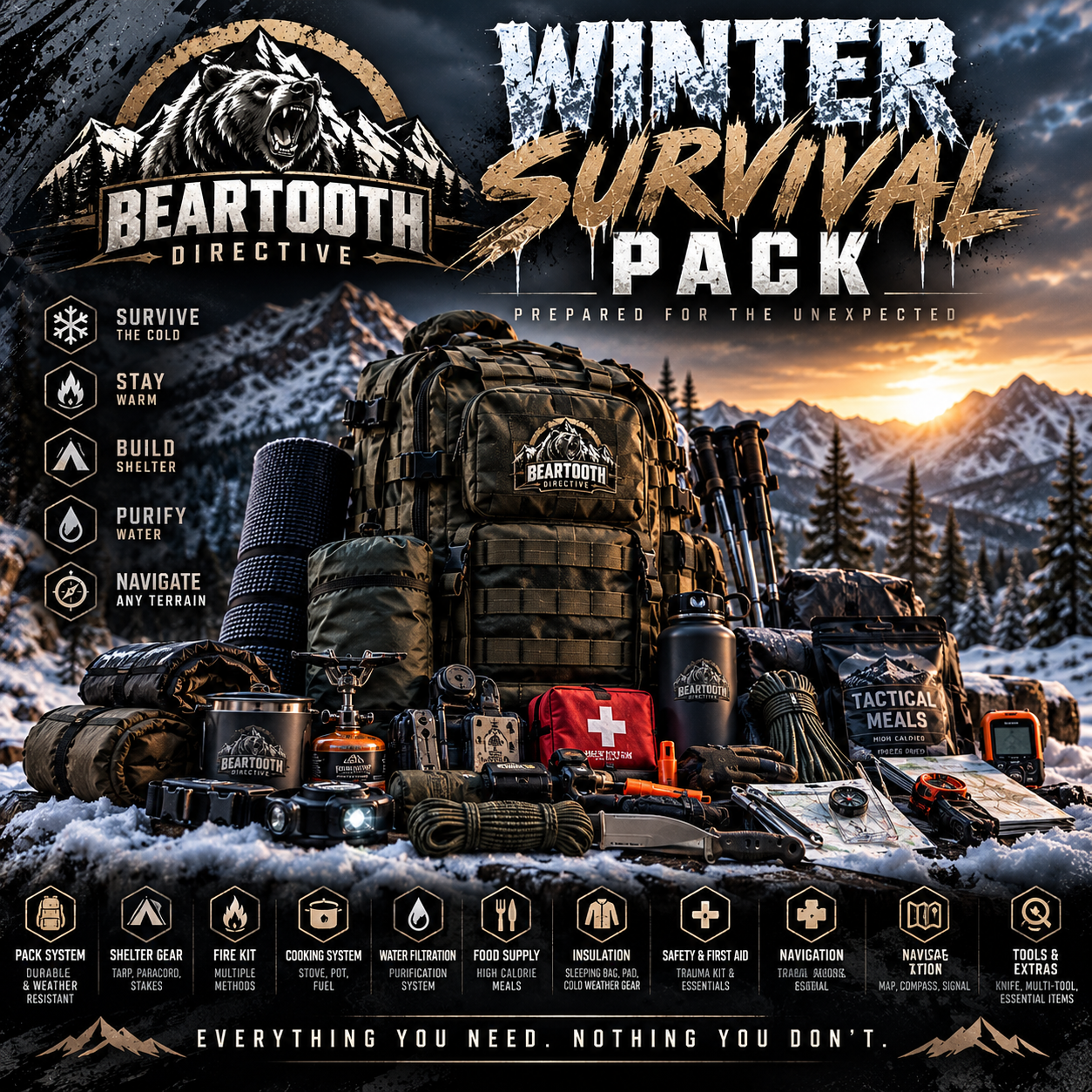 Beartooth Directive Winter Survival Pack product artwork
